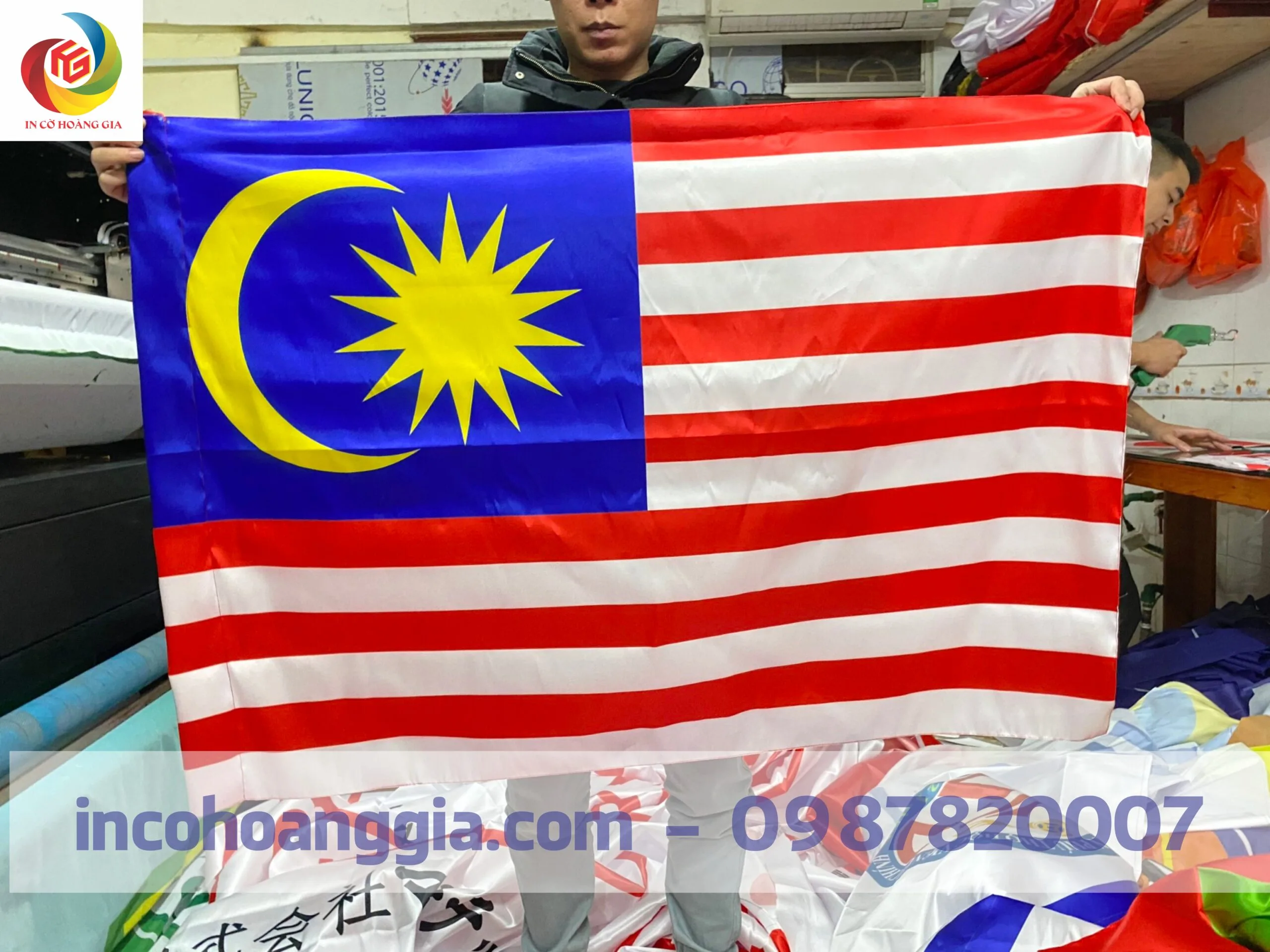 Cờ Nước Malaysia 80 x120cm