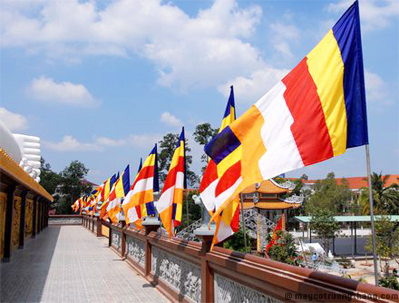 Mua cờ Phật giáo giá sỉ – Xưởng in cờ HOÀNG GIA Hà Nội