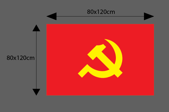 Kích thước cờ Tổ Quốc – Xưởng in cờ HOÀNG GIA tại Hà Nội