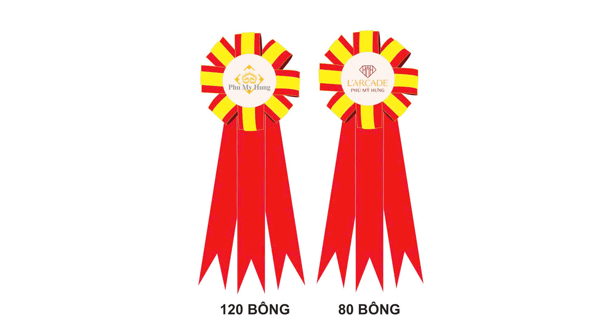 Kích thước hoa cài áo đại biểu