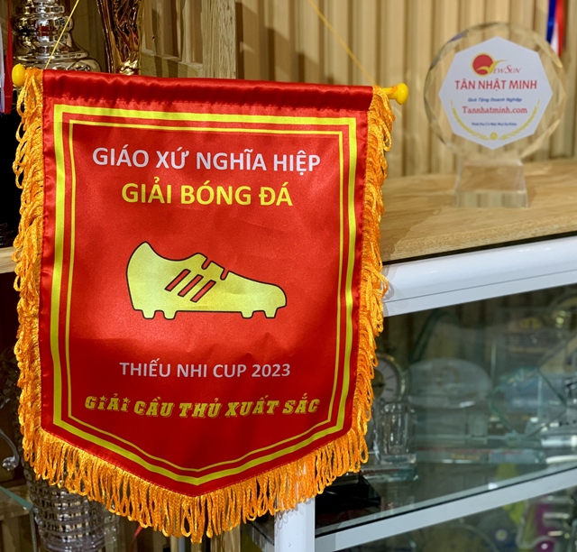 Cờ lưu niệm giao lưu bóng đá