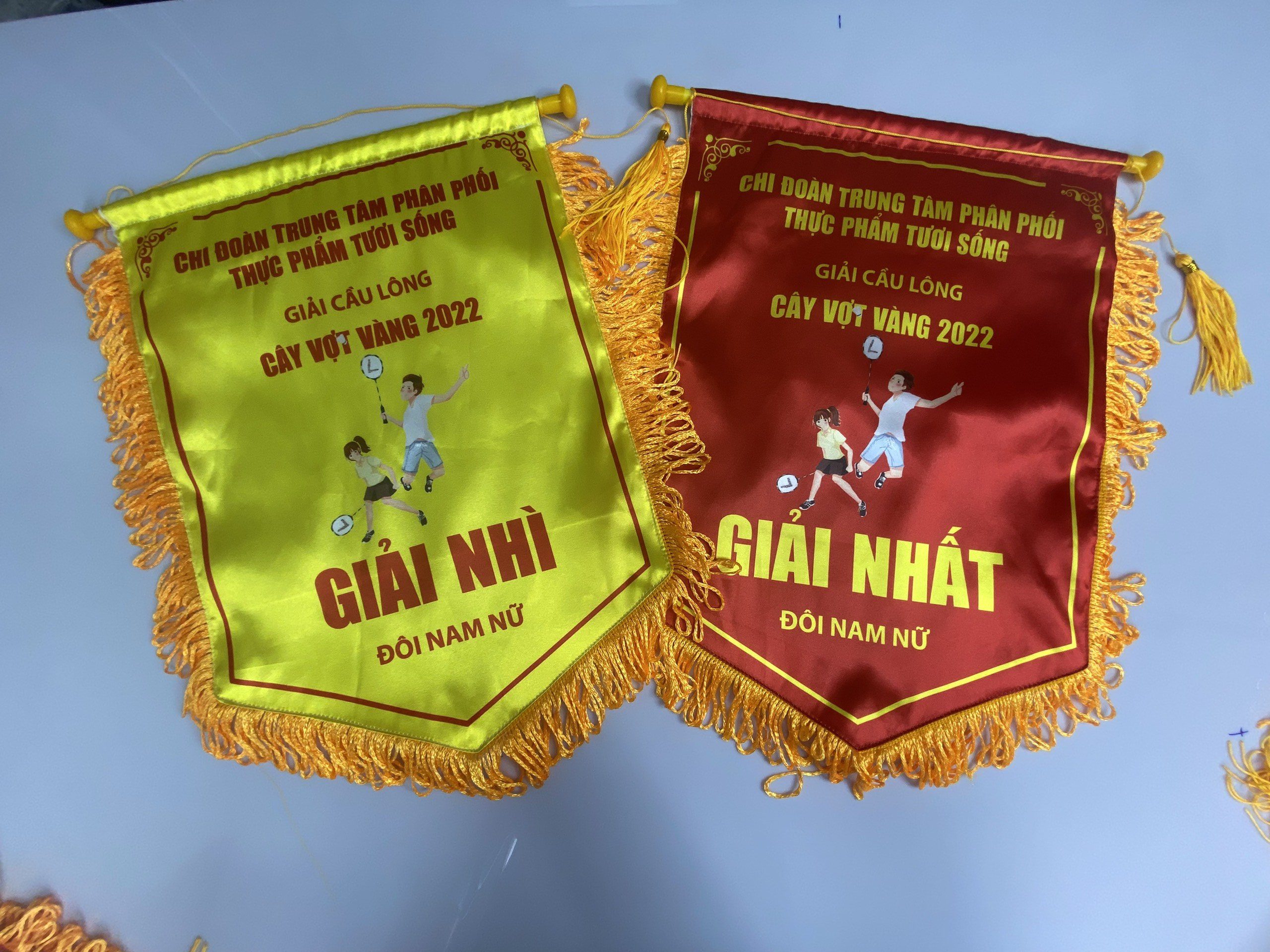 Cờ lưu niệm giải cầu lông