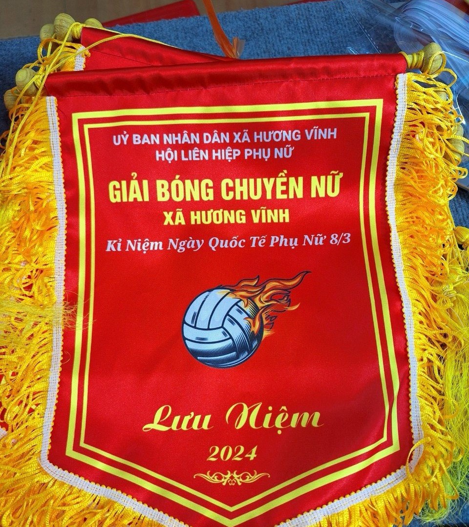 Mẫu cờ lưu niệm bóng chuyền