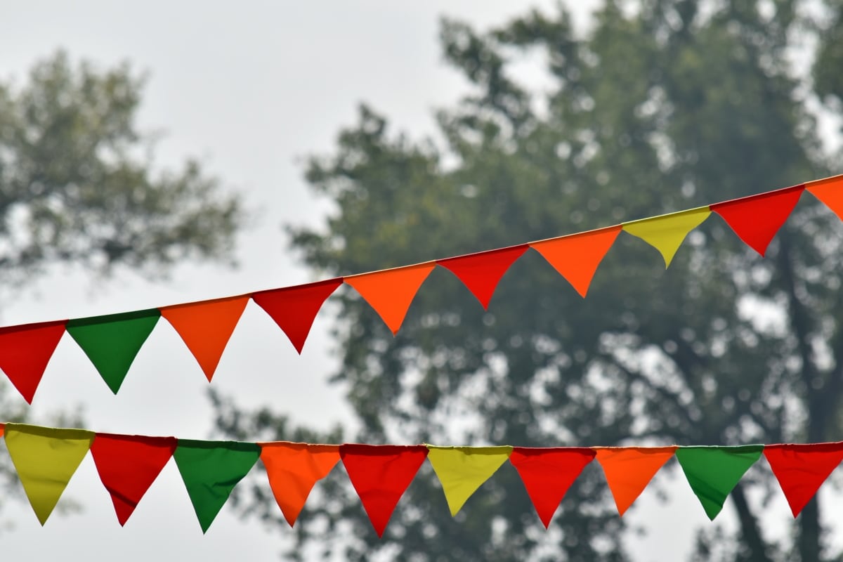 Cờ dây tam giác nhỏ – Xưởng in cờ HOÀNG GIA Hà Nội