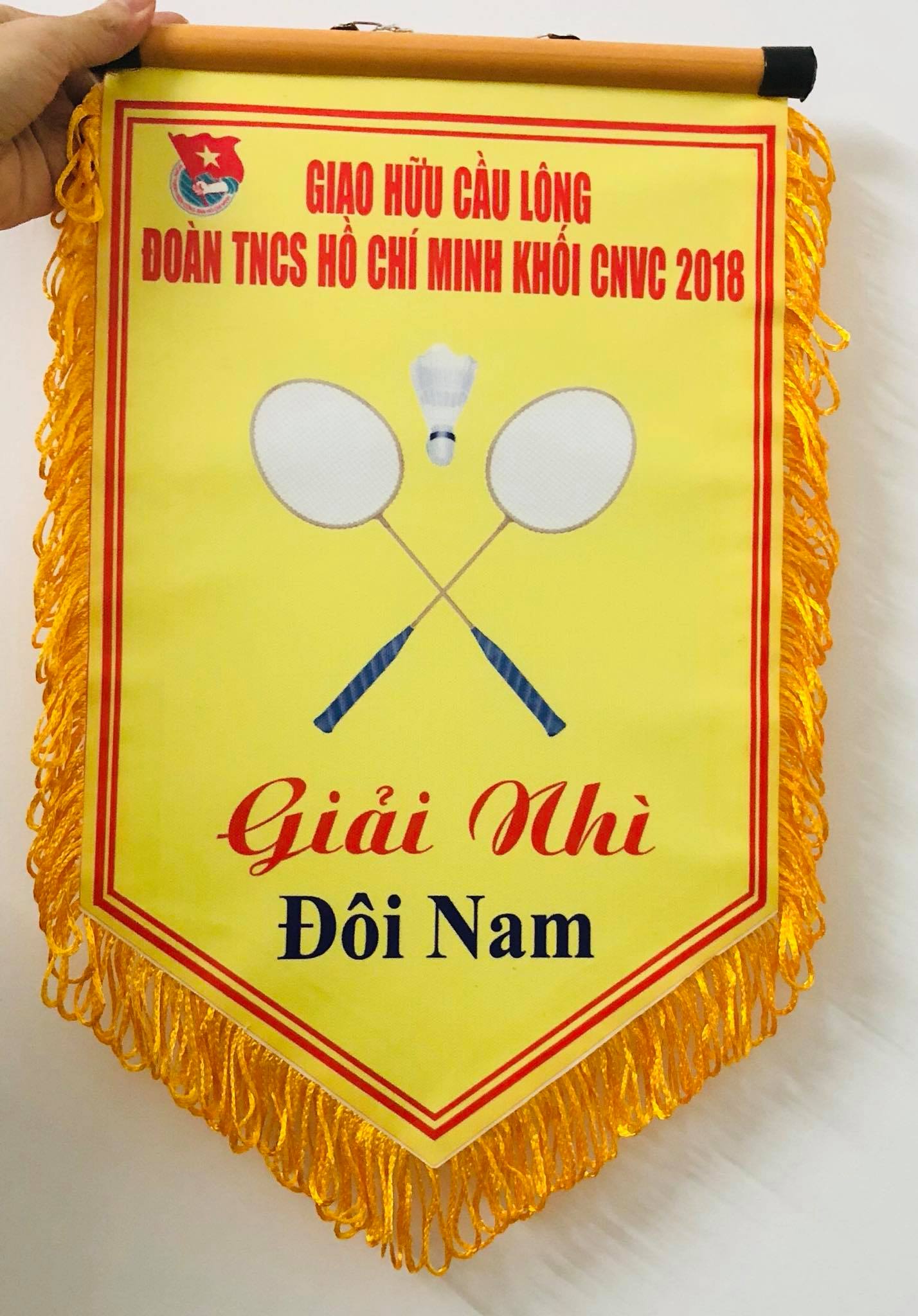 Cờ lưu niệm giải cầu lông