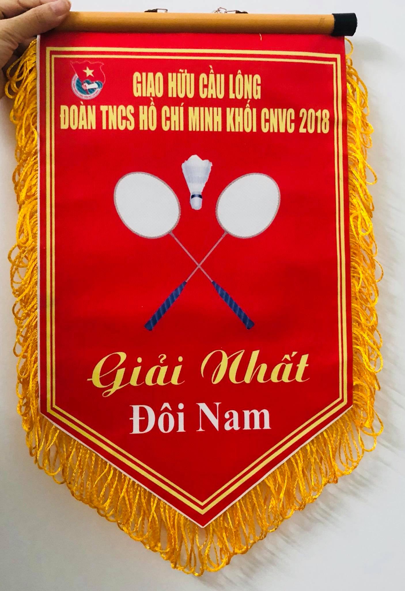 Cờ lưu niệm giải cầu lông