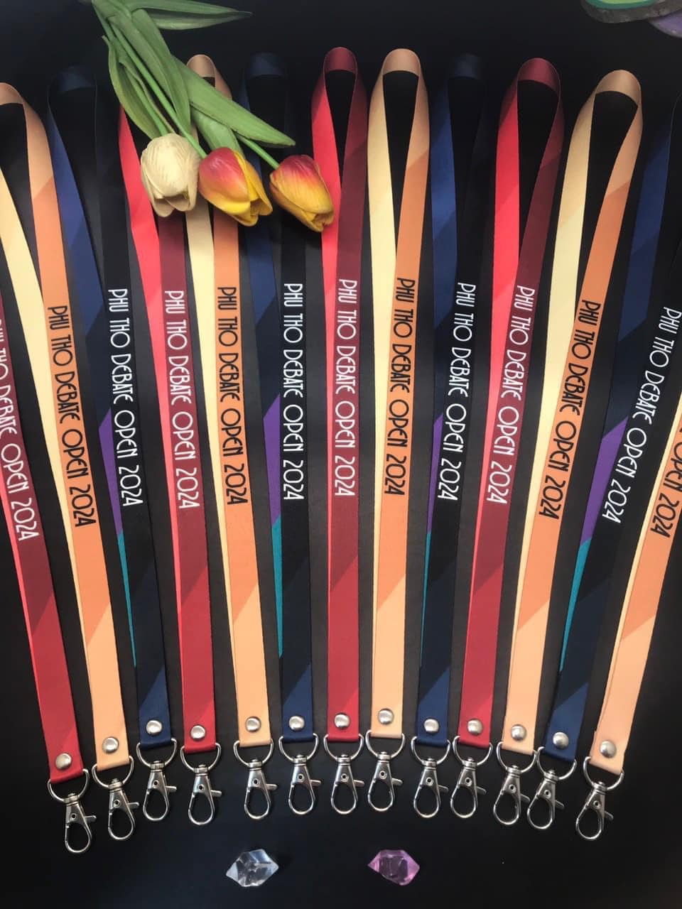 Dây đeo thẻ satin