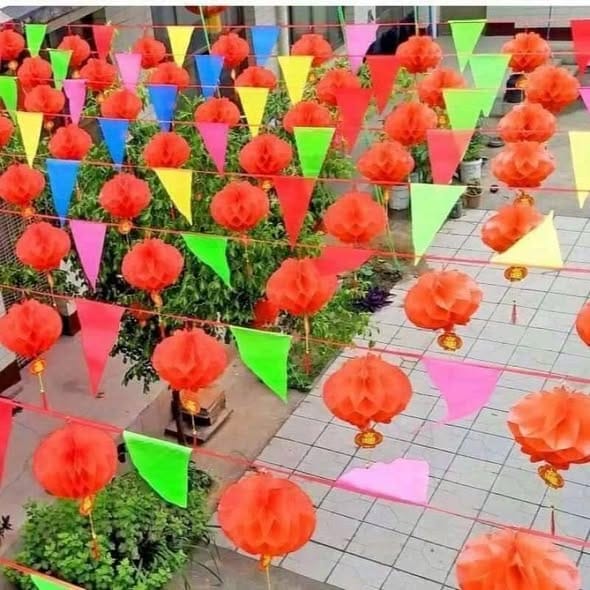 Cờ dây tam giác sự kiện – Xưởng in cờ HOÀNG GIA Hà Nội