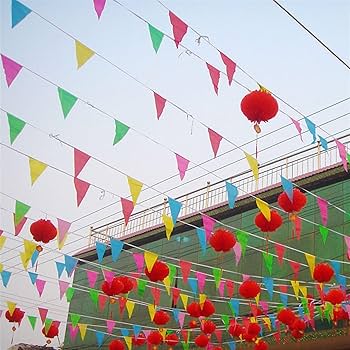 Dây cờ hình tam giác – Xưởng in cờ HOÀNG GIA Hà Nội