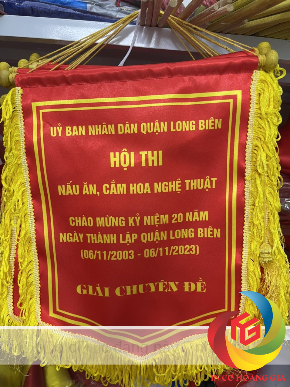 Cờ lưu niệm hội thi nấu ăn