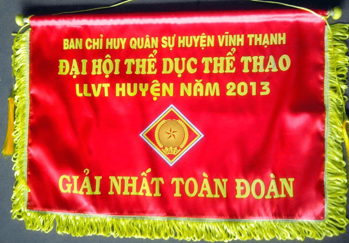 Cờ lưu niệm hình chữ nhật