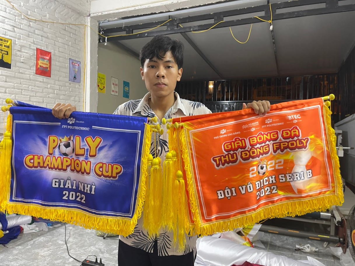 Cờ lưu niệm hình chữ nhật