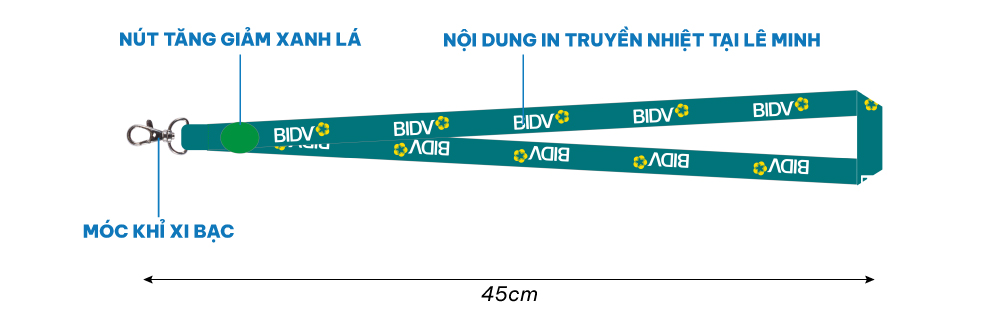 Dây đeo thẻ BIDV