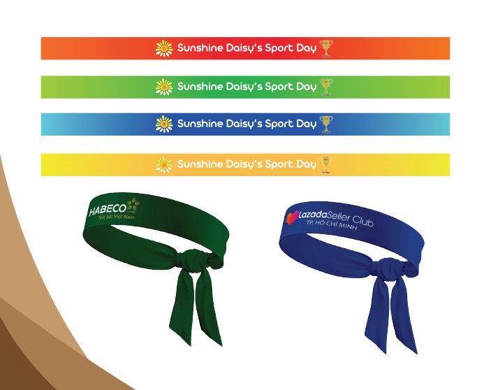 Băng rôn đeo đầu lễ khai trương