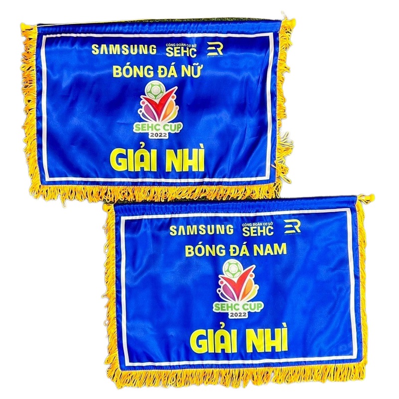 Cờ lưu niệm chữ nhật