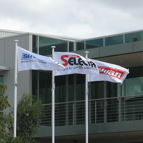 In cờ logo công ty