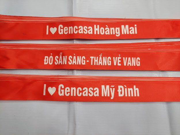 Băng rôn đeo đầu bằng satin