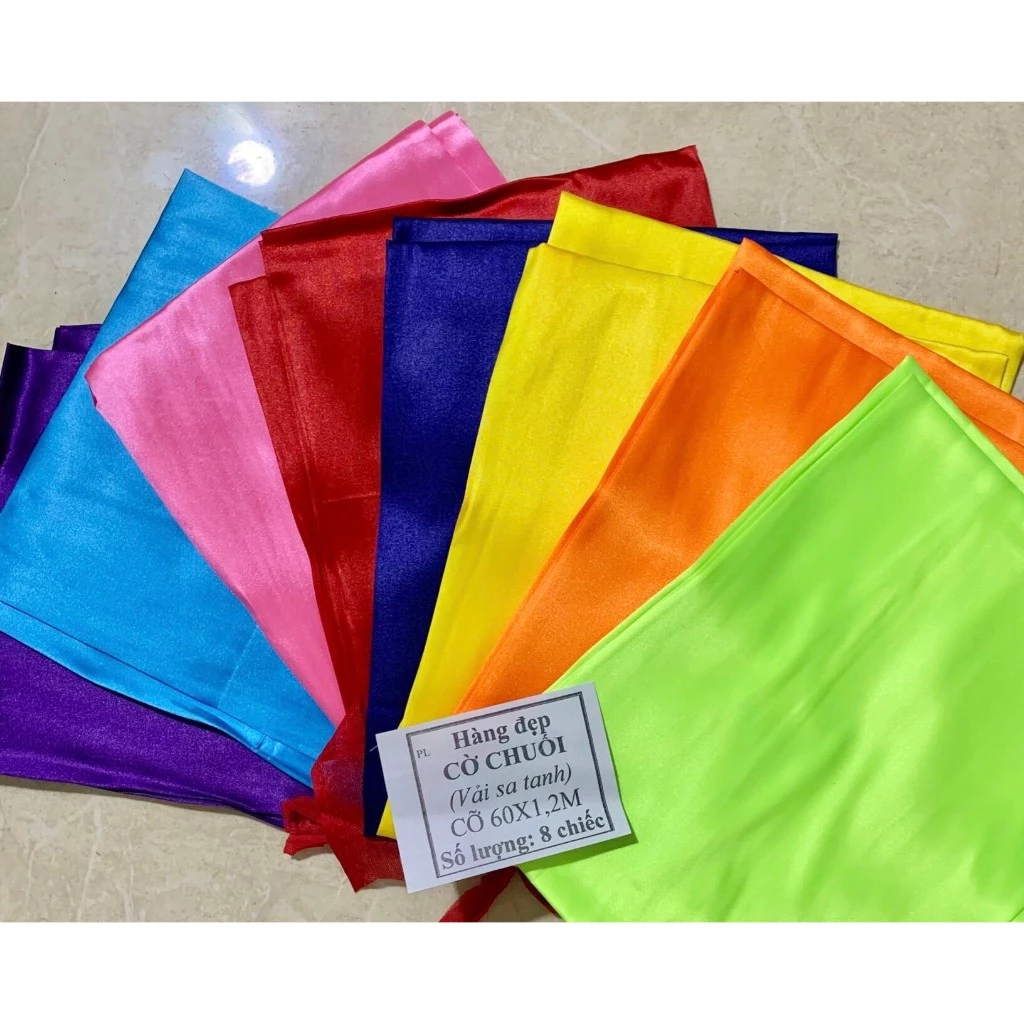 Cờ Chuối 7 Màu Trang Trí Lễ Hội Đẹp - Xưởng In Cờ HOÀNG GIA
