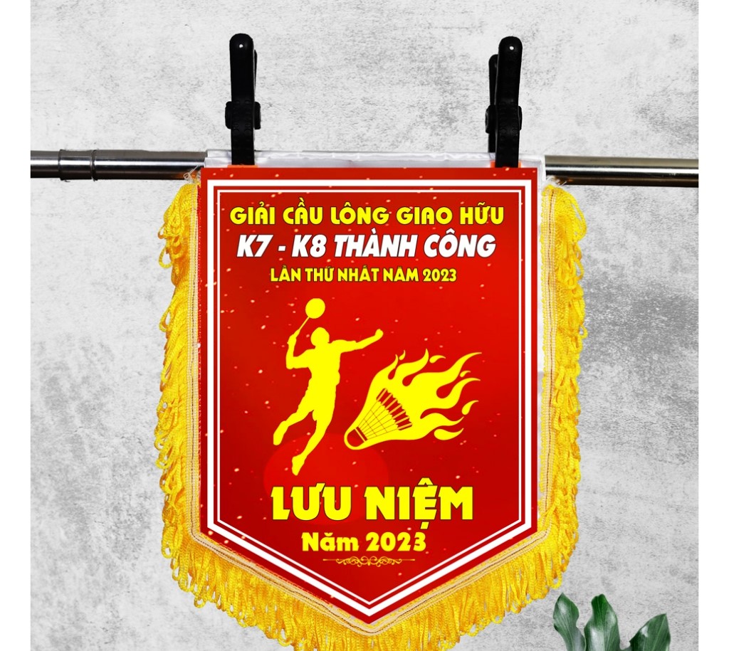 Cờ lưu niệm cầu lông