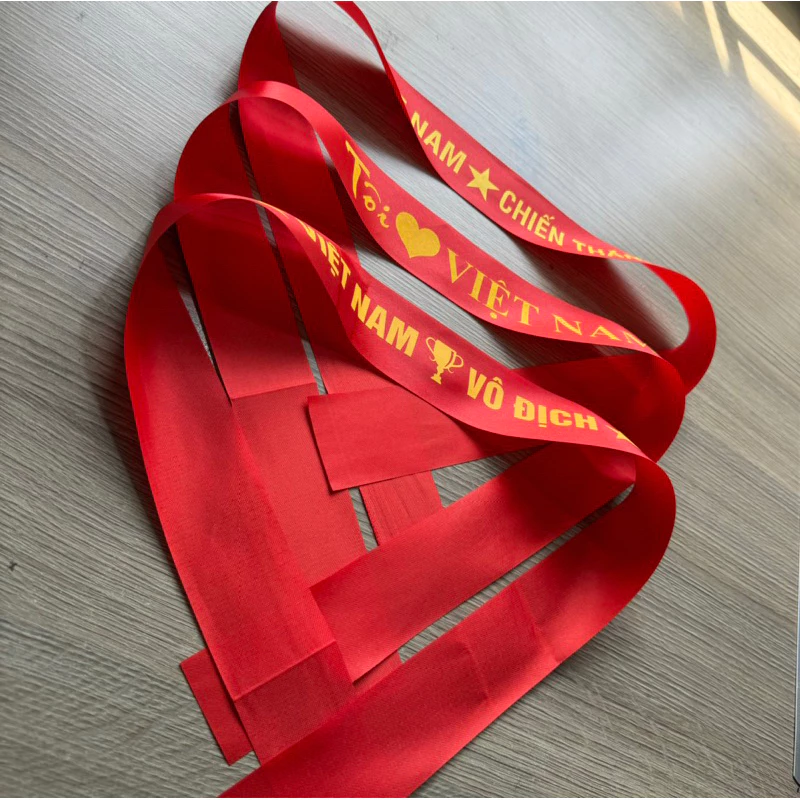 Băng rôn đeo đầu theo yêu cầu