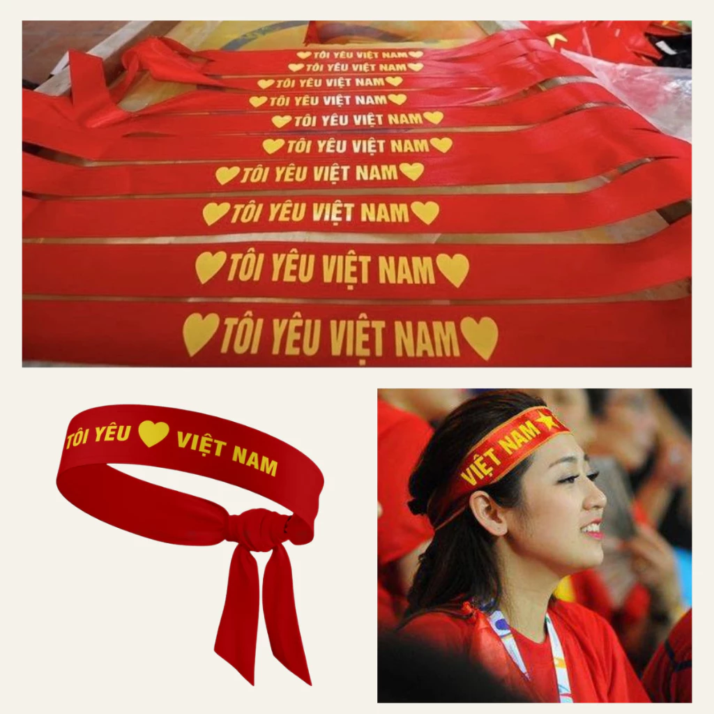 Băng rôn đeo đầu cổ động