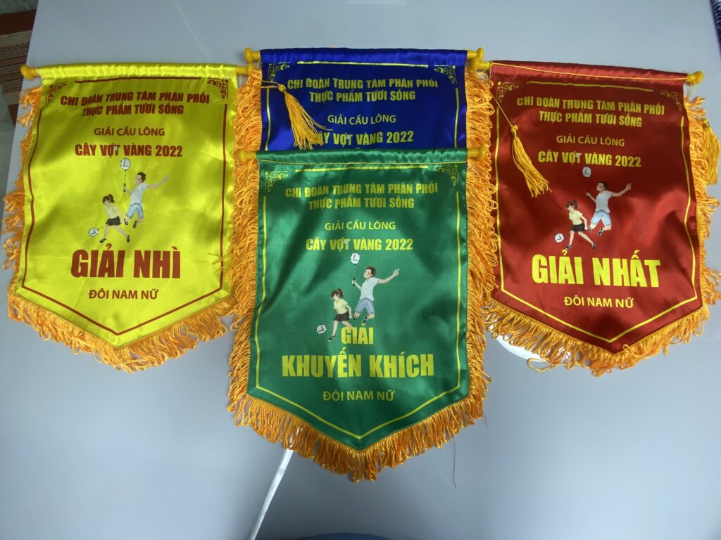 Cờ lưu niệm giải cầu lông