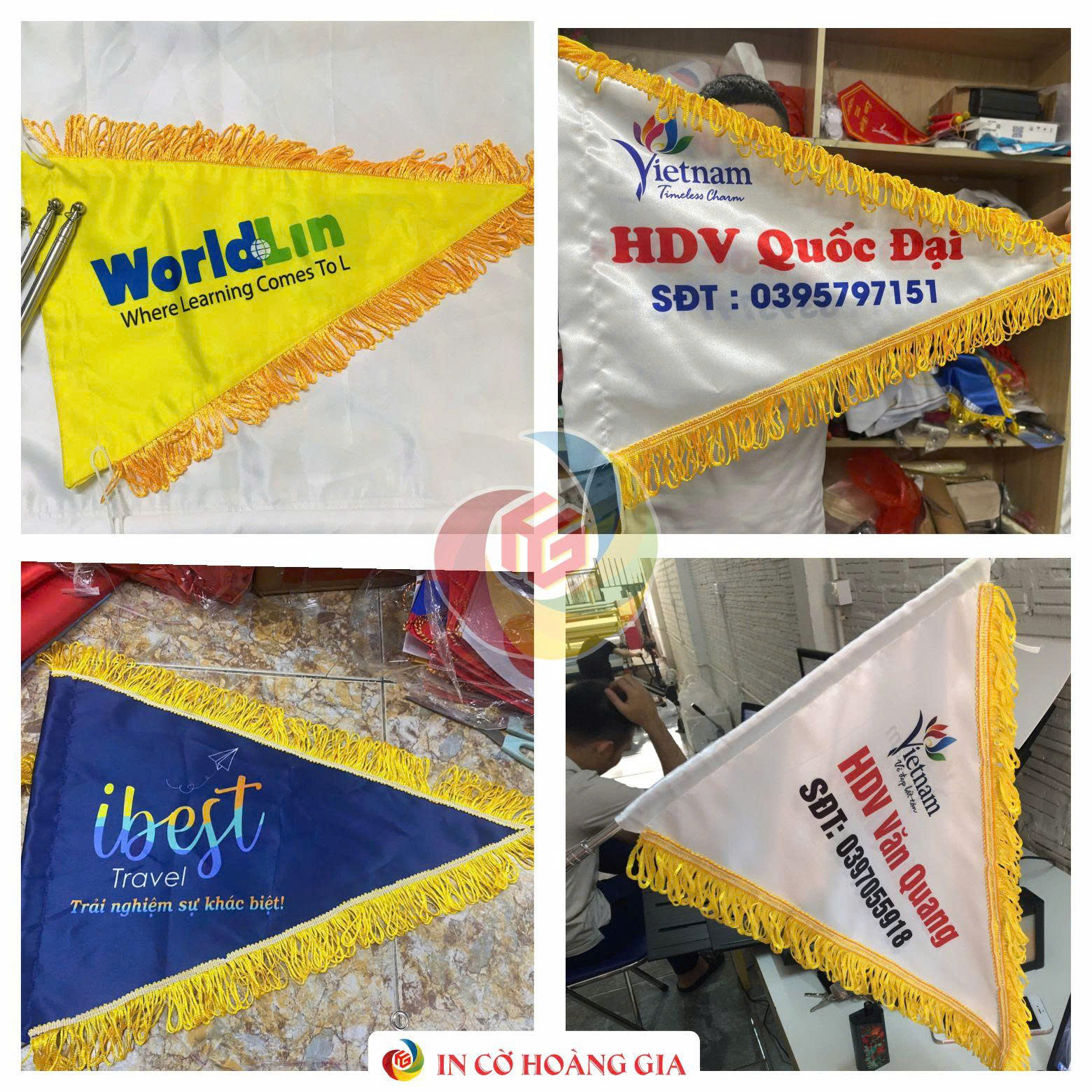 Cờ lưu niệm hình tam giác