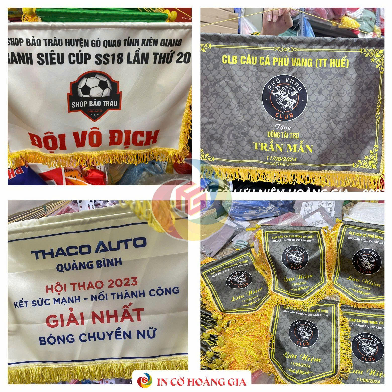 Cờ lưu niệm clb bóng đá